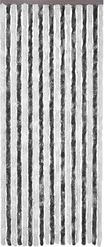 Záves proti hmyzu, sivý a biely, 90 x 220 cm Chenille