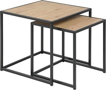 Súprava odkladacích stolíkov Seaford, 2 ks, dekor dub