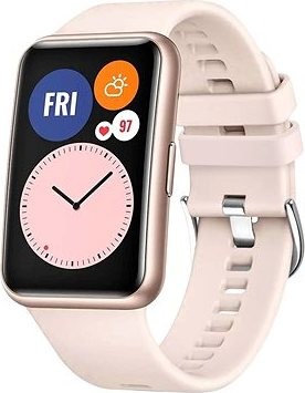 FIXED Silicone Strap pre Huawei Watch FIT ružový