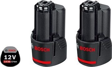 BOSCH 2× GBA 12 V 3,0 Ah
