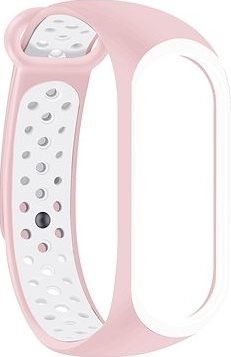 Eternico Sporty na Xiaomi Mi band 5/6/7 silk pink and white