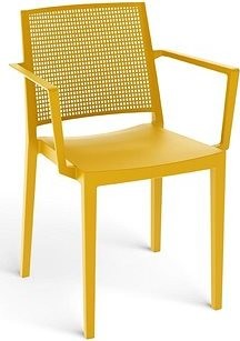 ROJAPLAST Stolička záhradná GRID ARMCHAIR, horčicovo žltá