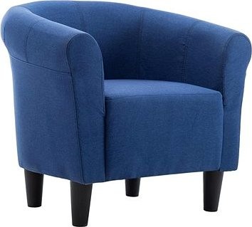 Kreslo modré textil