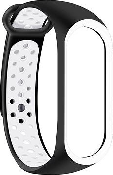 Eternico Sporty na Xiaomi Mi band 5/6/7 solid black and white