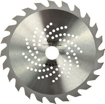 GEKO Kotúč pílový vidiový s otvormi, 250 × 32 × 24T