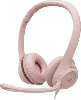 Logitech USB Headset H390 ružový