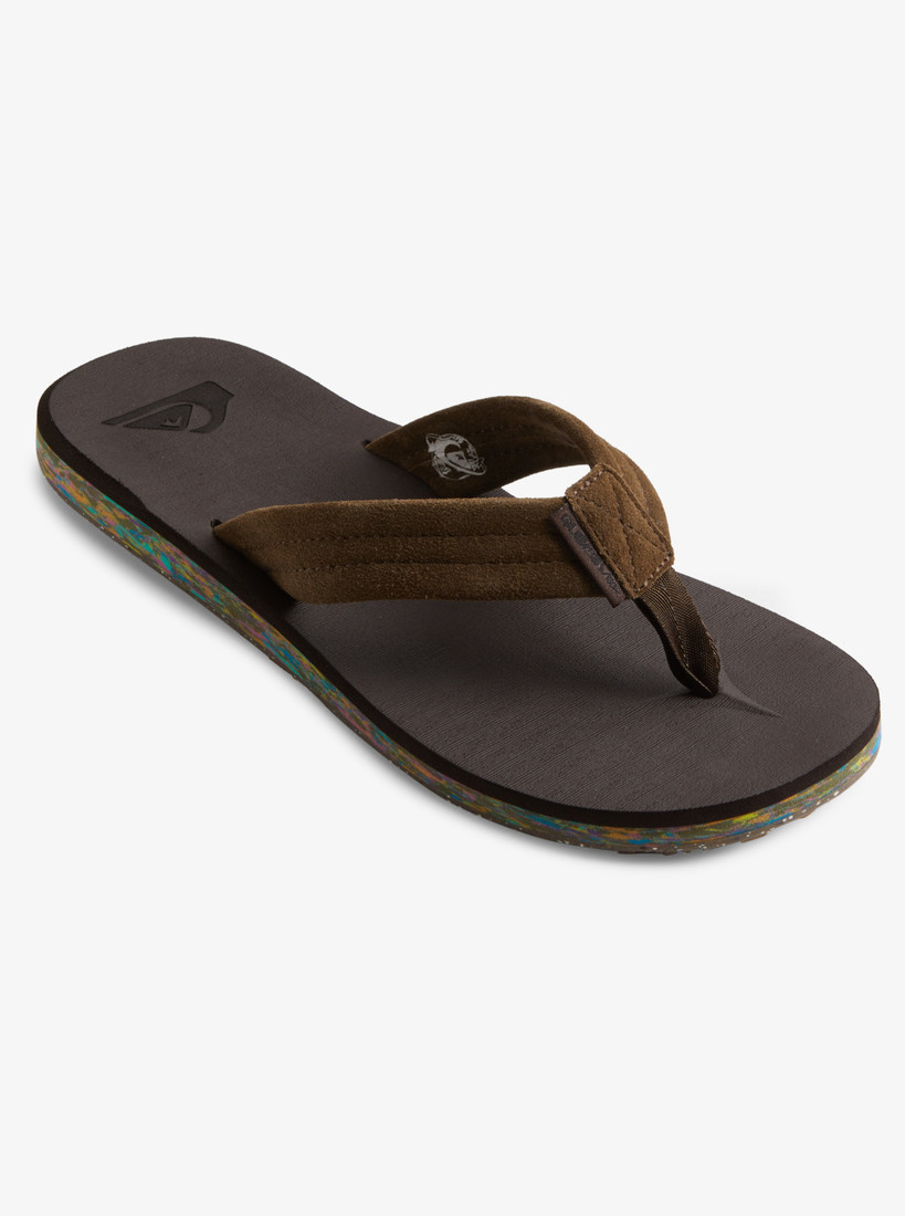 Pánske žabky Quiksilver CARVER SUEDE RECYCLED