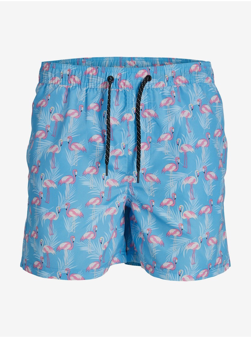 Blue Mens Patterned Swimwear Jack & Jones Fiji - Men