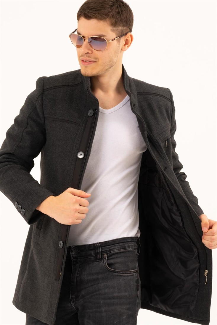PLT8369 DEWBERRY COAT-FLAT ANTHRACITE