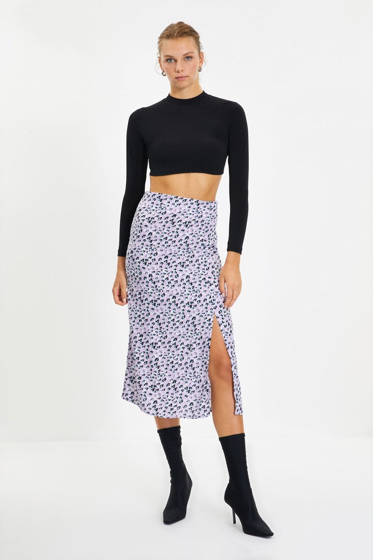 Trendyol Skirt - Purple - Midi