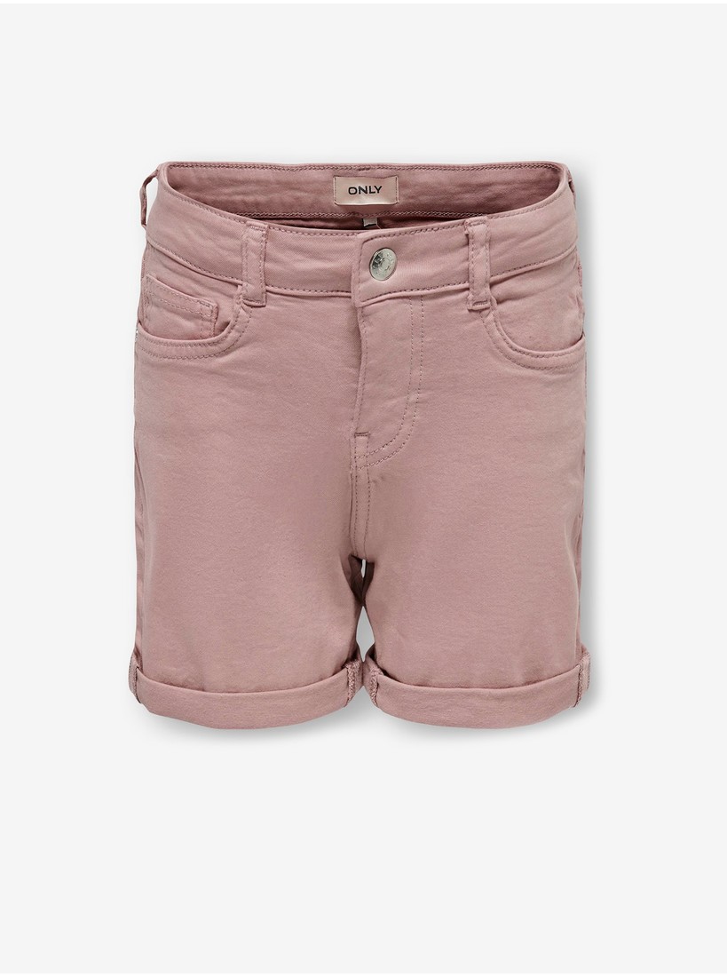 Pink Denim Shorts ONLY Phine - Girls