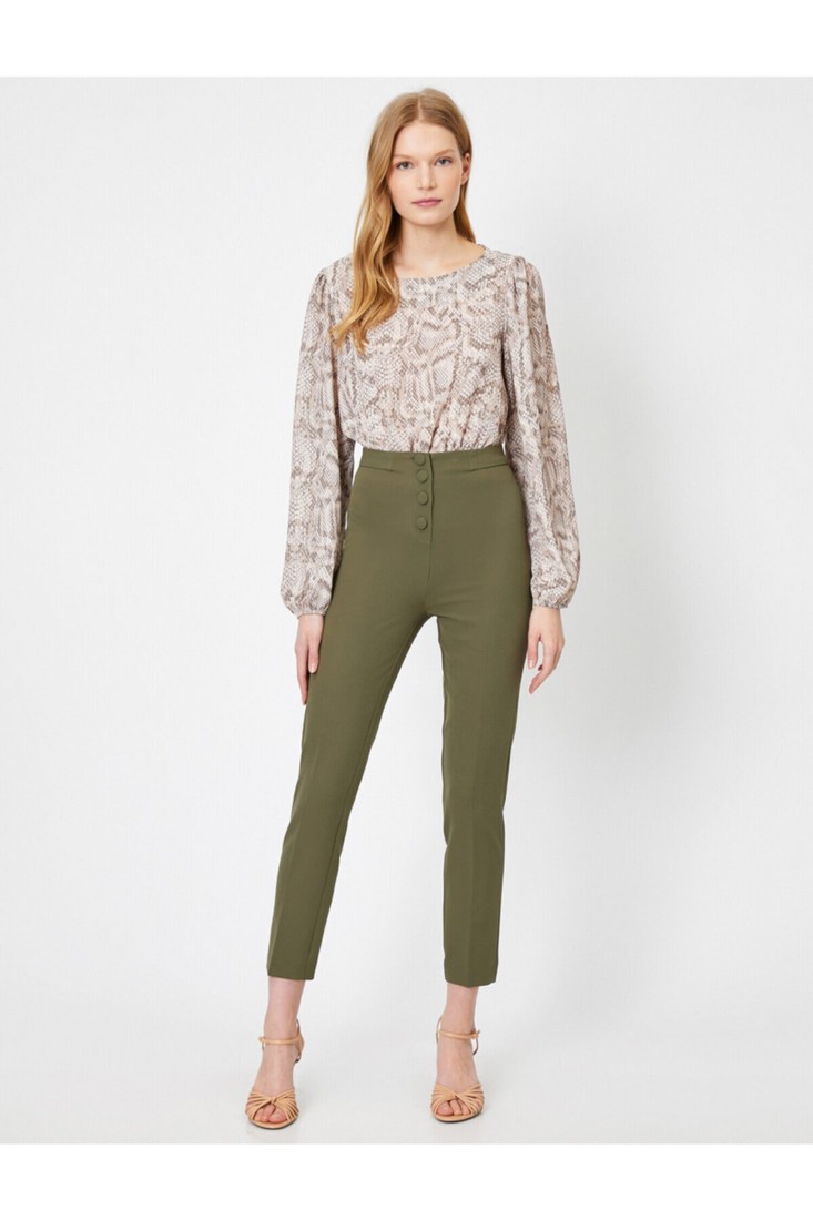 Koton Pants - Green - Cigarette pants