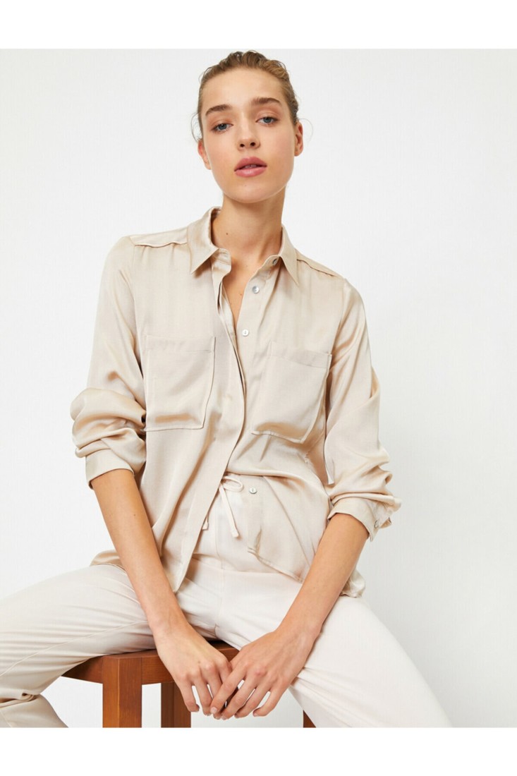 Koton Shirt - Ecru - Regular fit