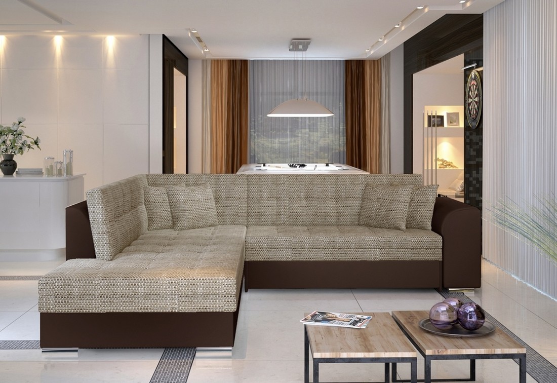 Expedo Rohová sedačka PETARIE, 260x80x205, berlin 03/soft 66, ľavá