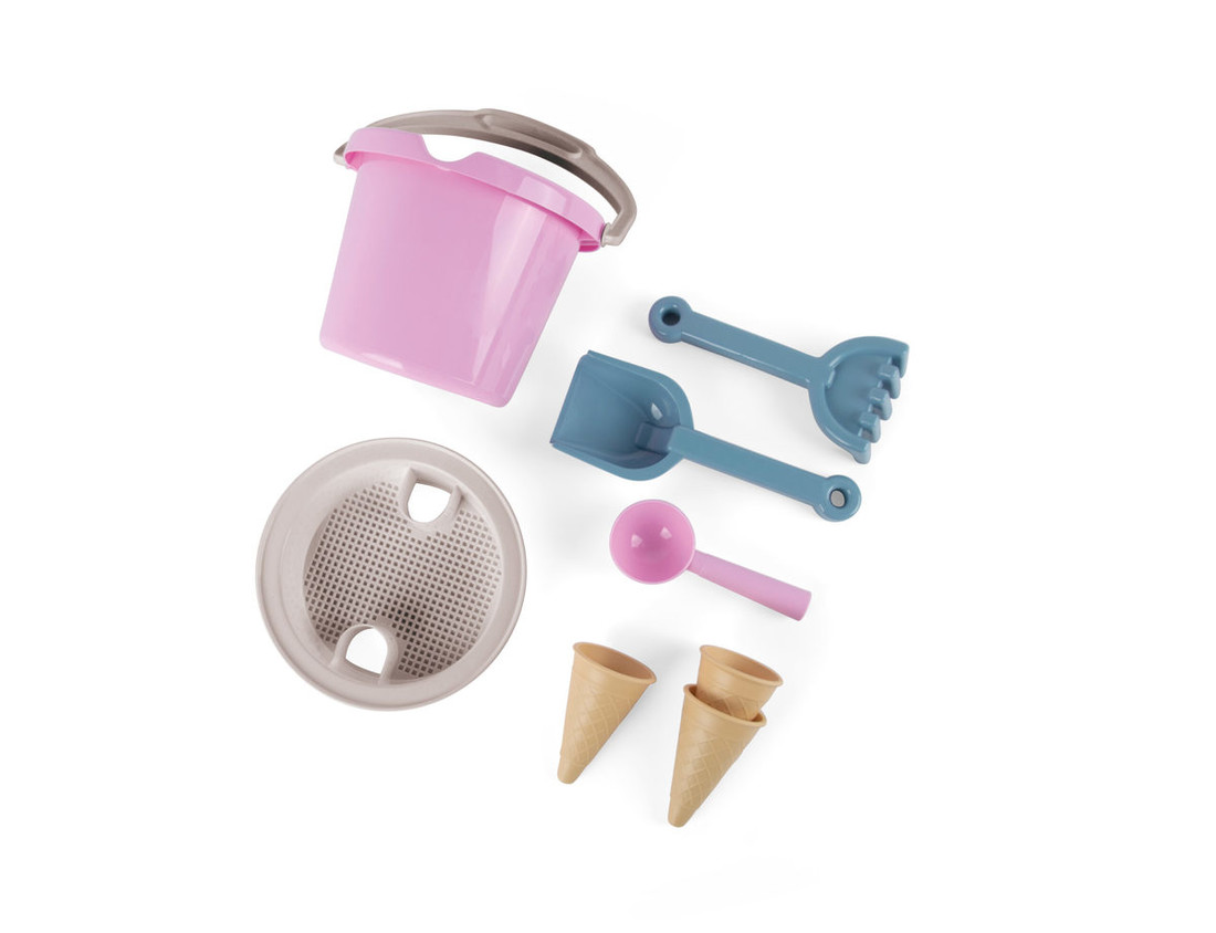 Zmrzlinová sada na pieskovisko - ružová bucket set - pink