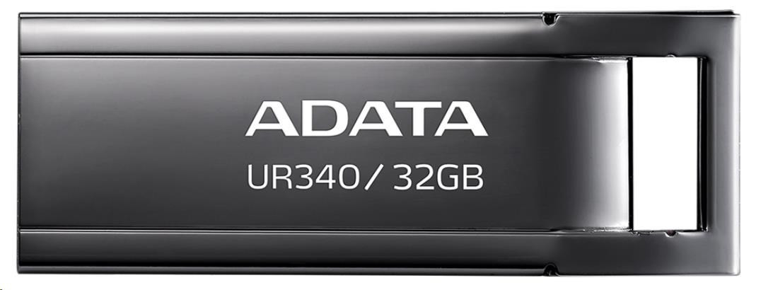 ADATA Flash Disk 128GB UR340, USB 3.2 Dash Drive, lesklá čierna