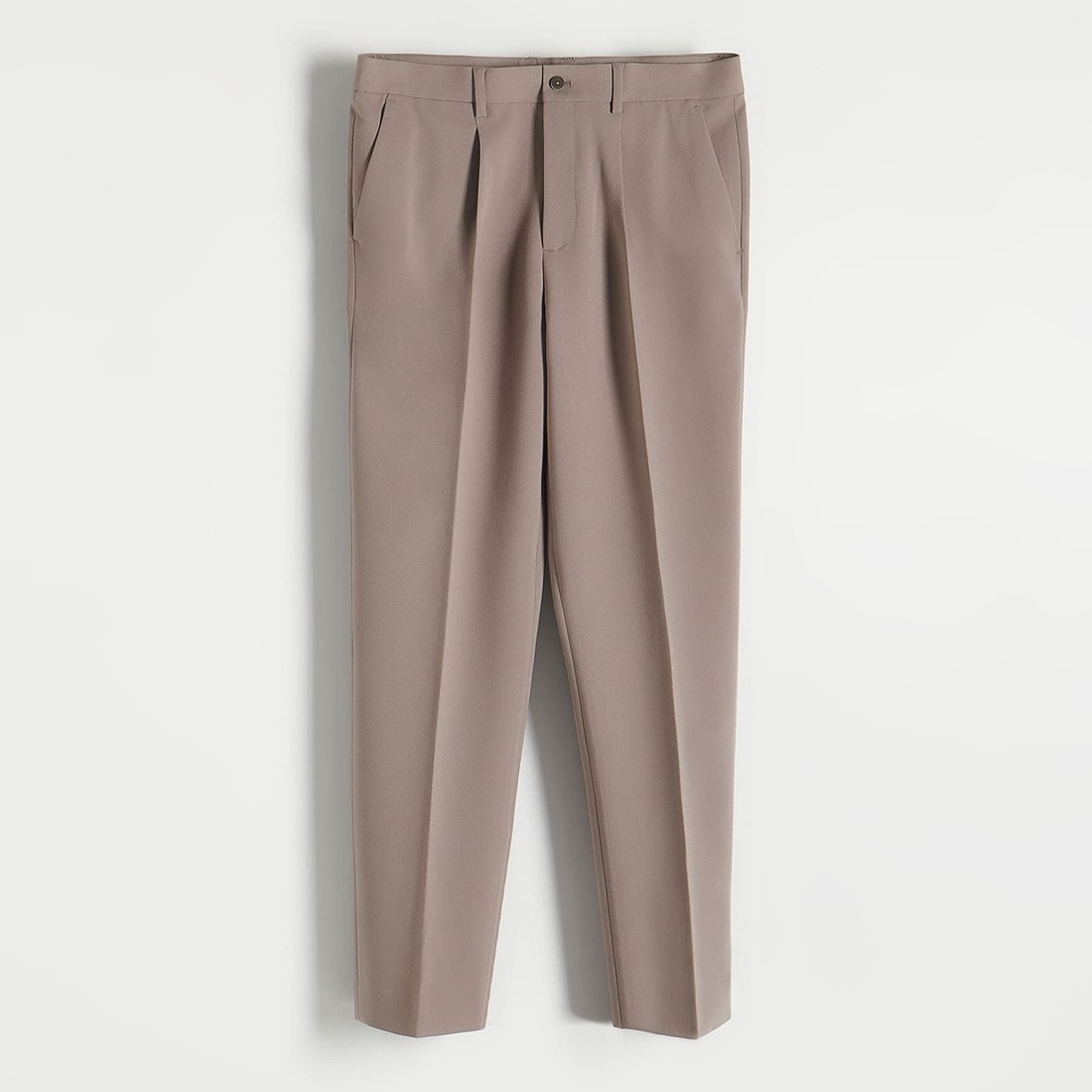 Reserved - Chino nohavice slim fit - Hnědá