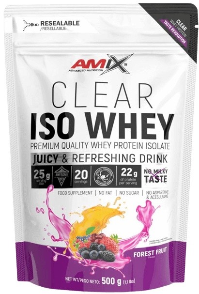 Amix clear iso whey 500 g - lesné plody