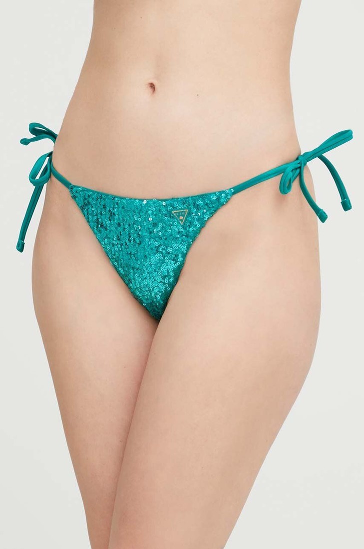 Brazílske plavkové nohavičky Guess zelená farba