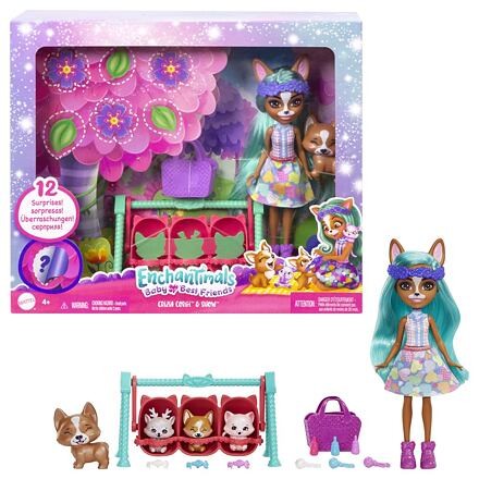 Mattel ENCHANTIMALS BÁBIKA A Bábätká viac druhov