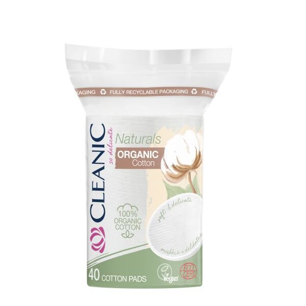 Cleanic organické odličovacie tampóny Oválné 40ks