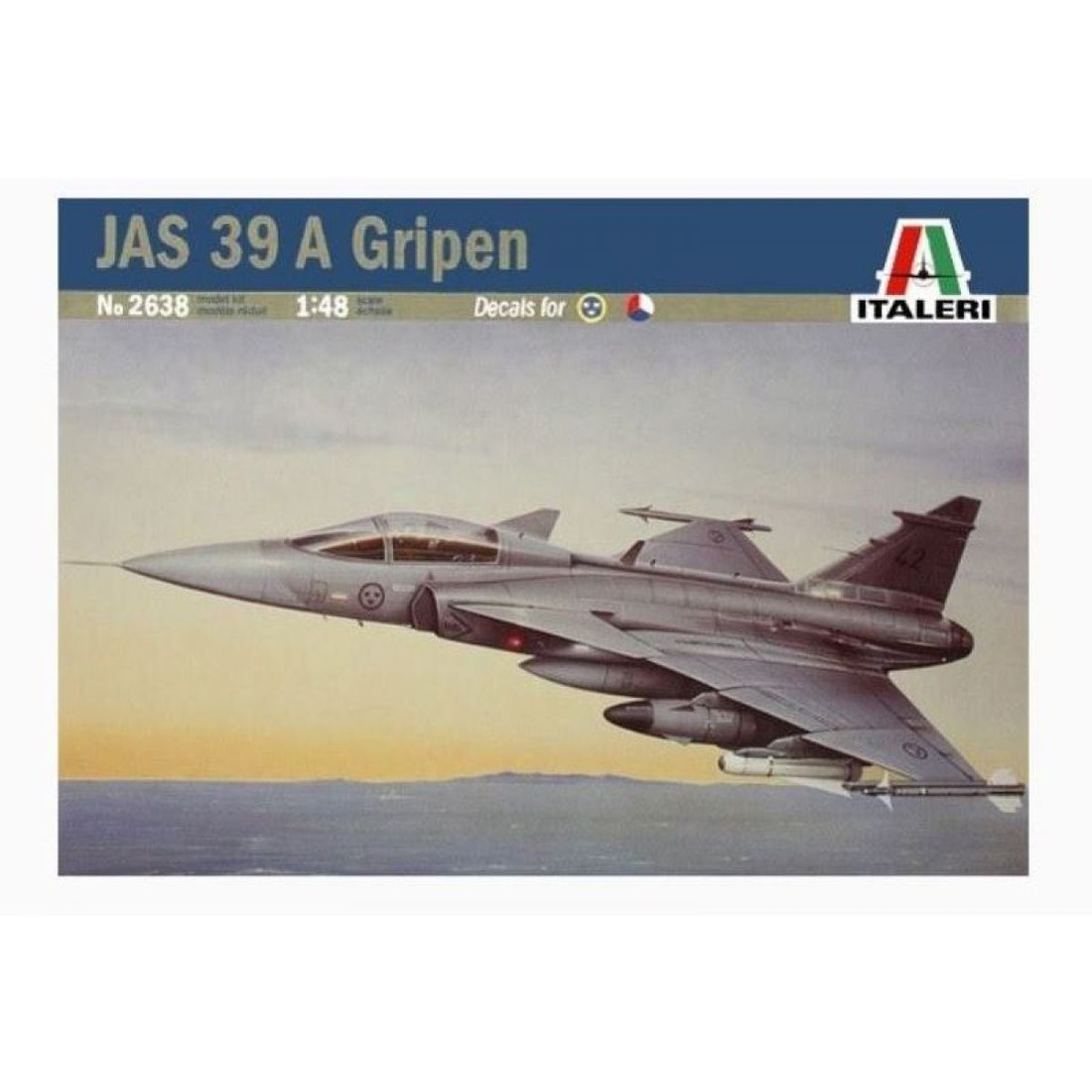 Italeri Model Kit lietadlo 2638 JAS 39 A Gripen 1:48