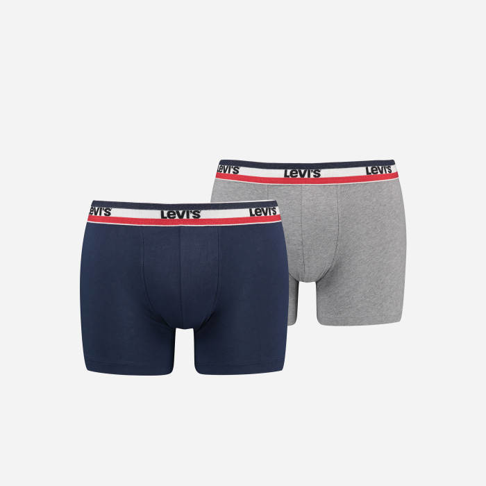 Pánske boxerky Levi's® športové oblečenie Logo Boxer Brief Organic CO 2-pack 37149-0815