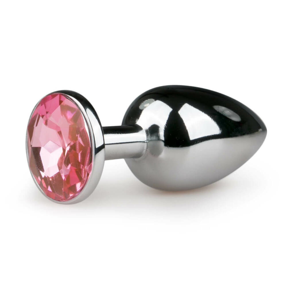 Easytoys - metal plug anal dildo (silver-pink)
