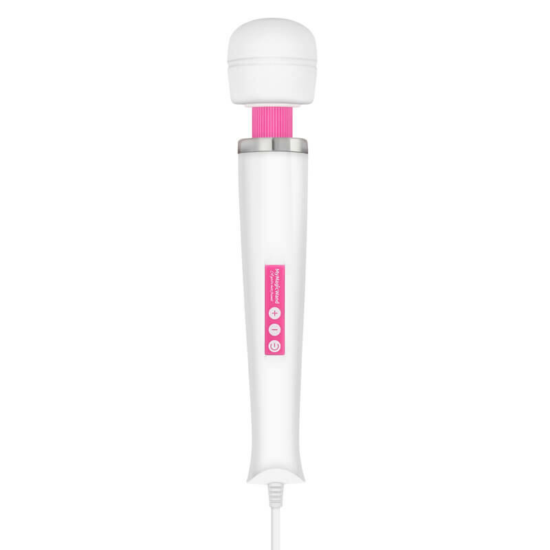 MyMagicWand - strong massaging vibrator (white-pink)