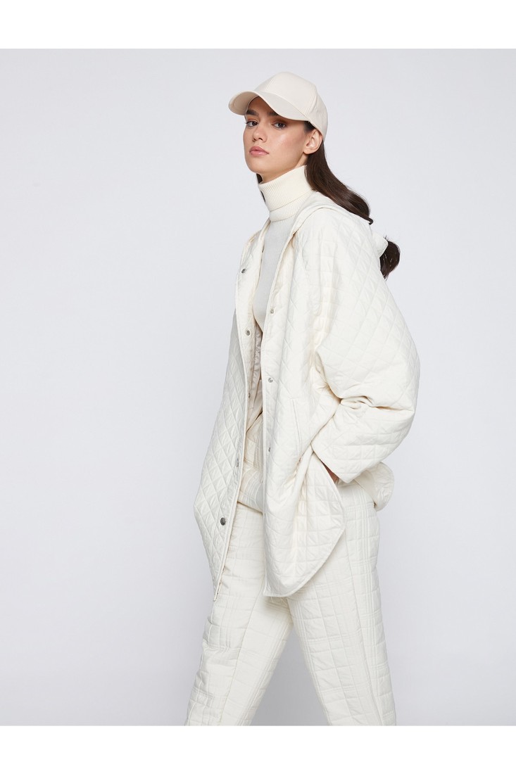 Koton Raincoat - Ecru - Puffer