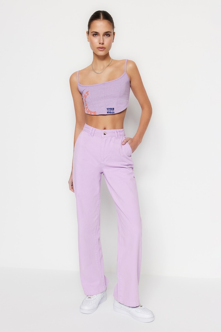 Trendyol Jeans - Purple - Wide leg