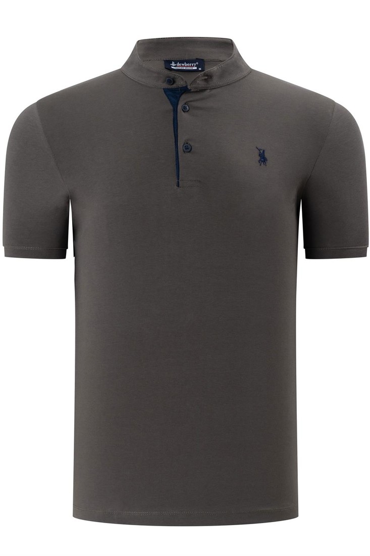 T8560 DEWBERRY T-SHIRT-PLAIN KHAKI