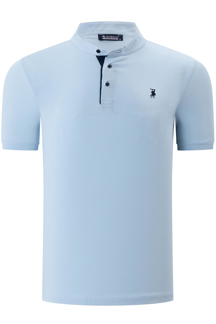T8560 DEWBERRY T-SHIRT-STRAIGHT LIGHT BLUE