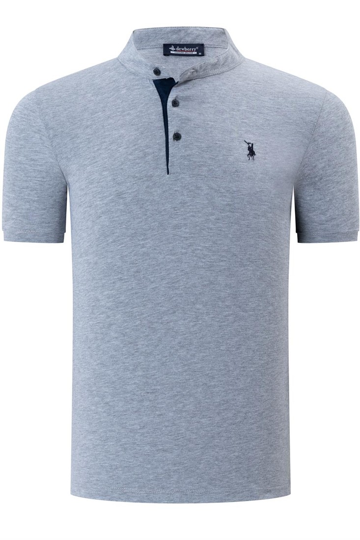 T8560 DEWBERRY T-SHIRT-PLAIN GREY