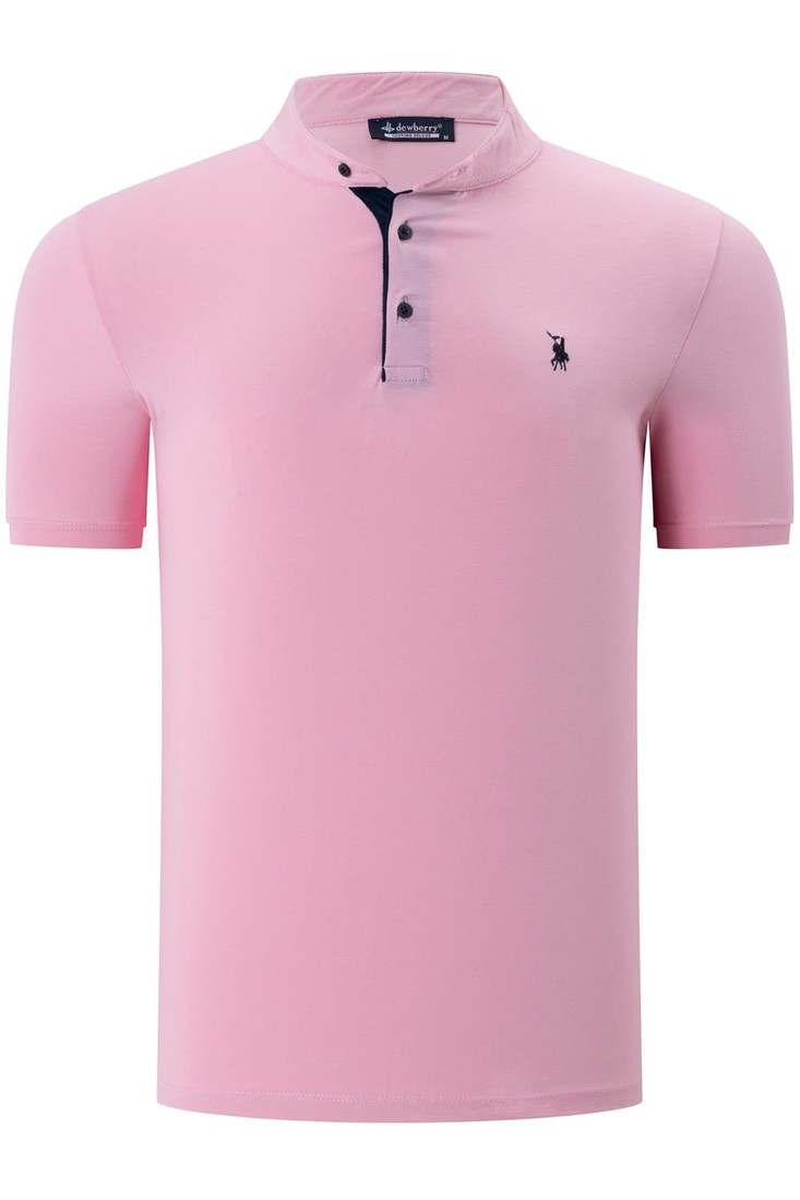 T8560 DEWBERRY T-SHIRT-PLAIN PINK