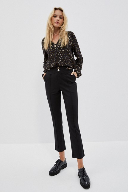 Cigarette trousers with legs 7/8