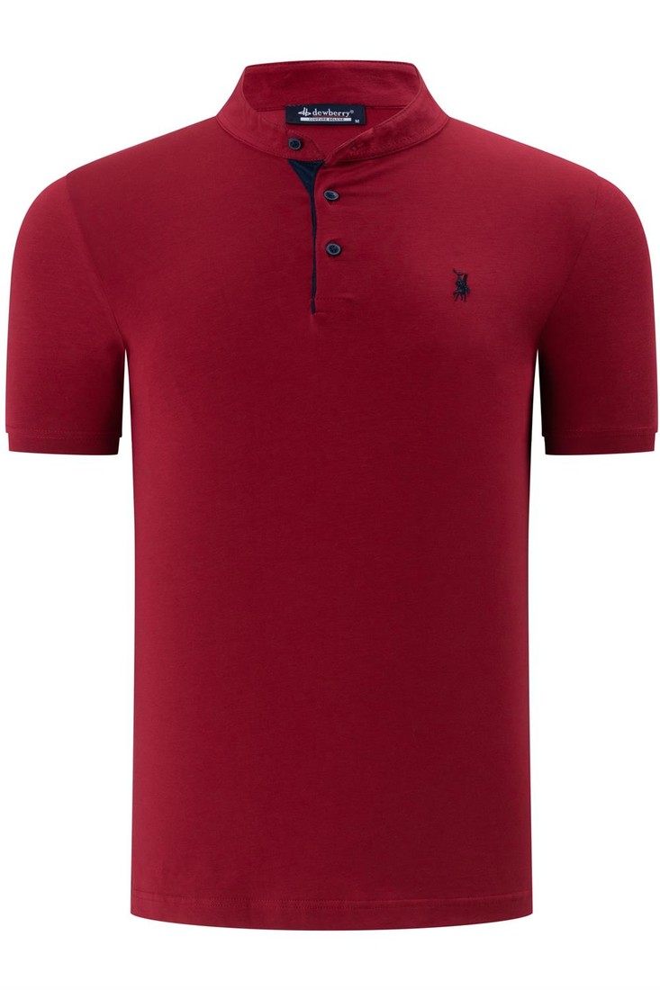 T8560 DEWBERRY T-SHIRT-PLAIN BURGUNDY