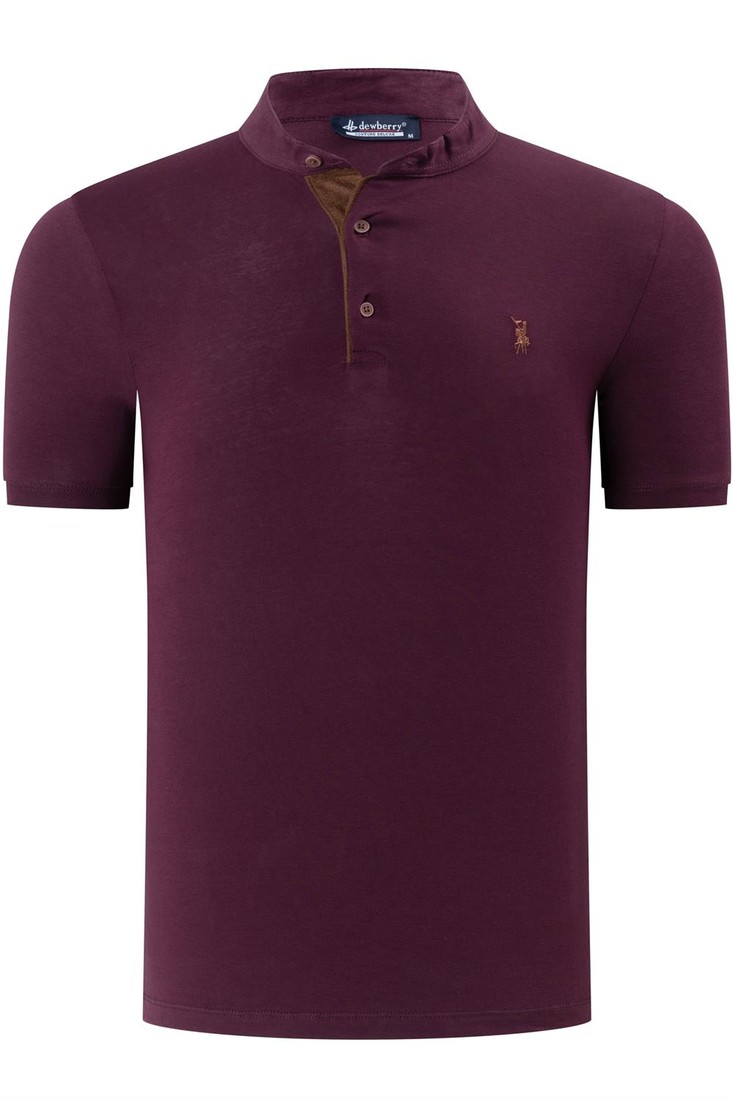 T8560 DEWBERRY T-SHIRT-PLAIN PURPLE