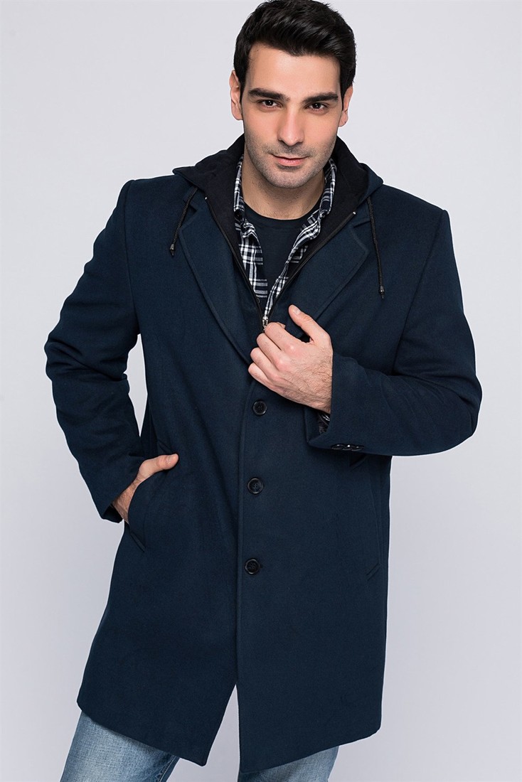 PLT8395 DEWBERRY BATTAL COAT-NAVY