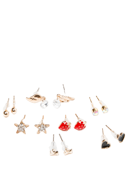 Gold earrings Yups dbi0447. R00