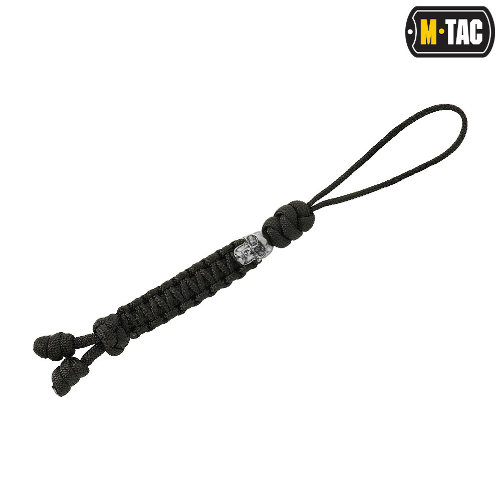 Šnúrka na nôž M-Tac Lanyard Snake Skull - čierna