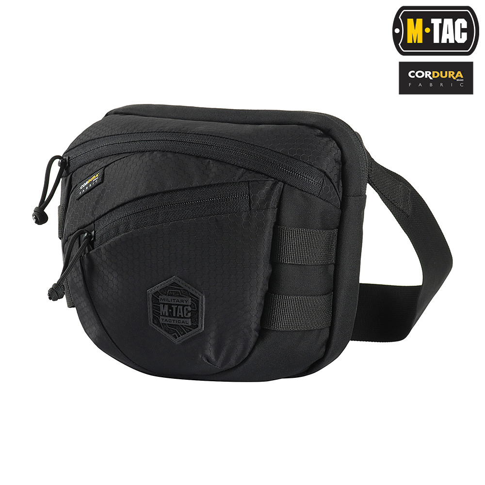 Taška cez rameno M-Tac Sphaera Hex Hardsling - čierna