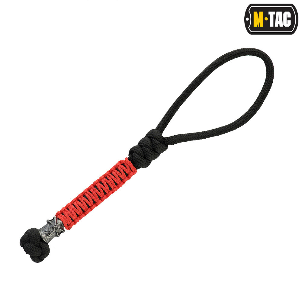 Šnúrka na nôž M-Tac Lanyard Ninja 2 - čierna-červená