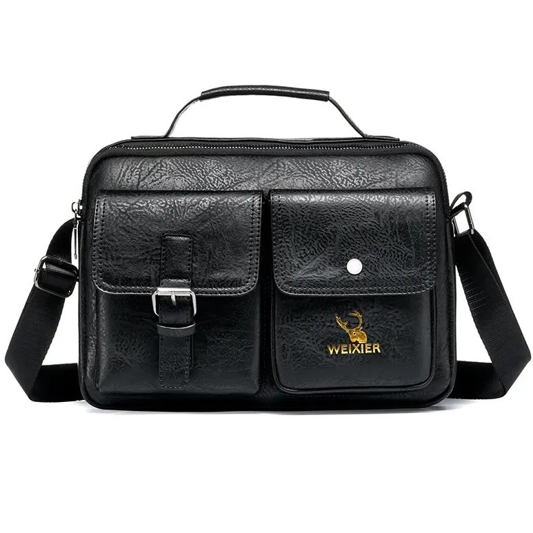 Pánska Crossbody Taška WEIXIER John-Čierna KP25225
