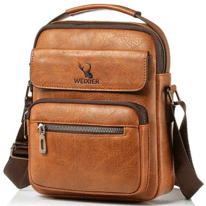 Pánska Crossbody Taška WEIXIER Derek-Hnedá KP25270