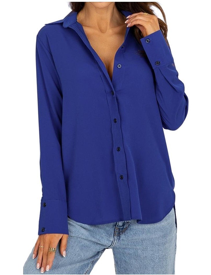 Tmavomodrá dámska košeĺa