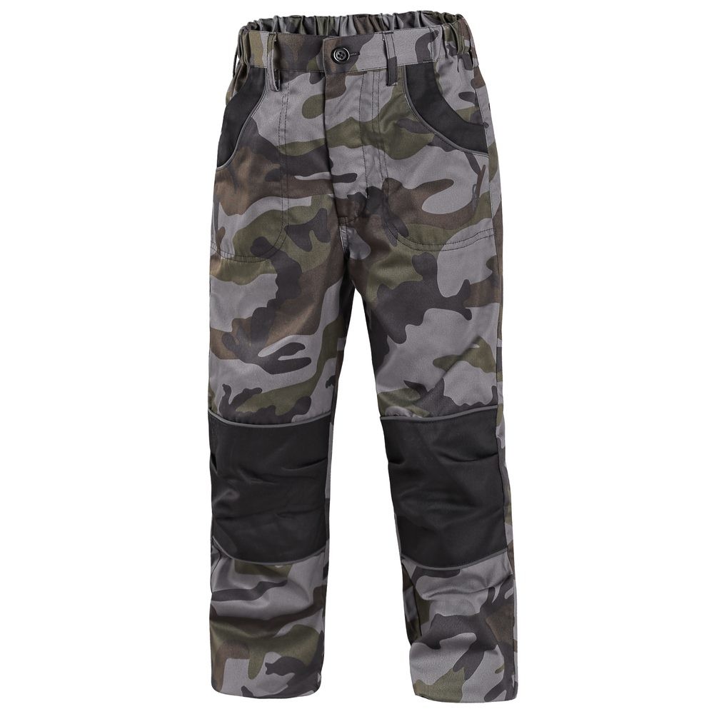 Canis Detské maskáčové nohavice CXS CAMO - 140 cm