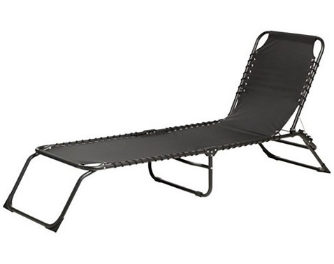 Záhradné lehátko Bielfeld, čierne%
