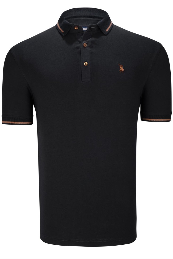 TRIPLE SET T8586 DEWBERRY MENS T-SHIRT-BLACK-WHITE-NAVY BLUE