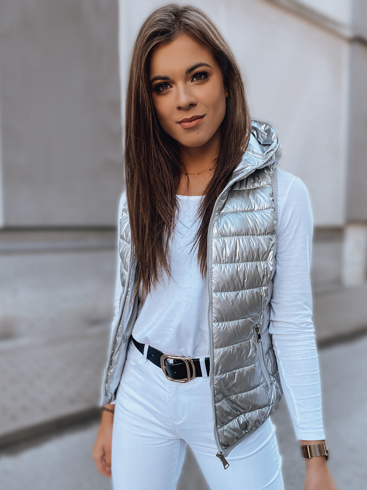 Women's vest DONNA silver Dstreet